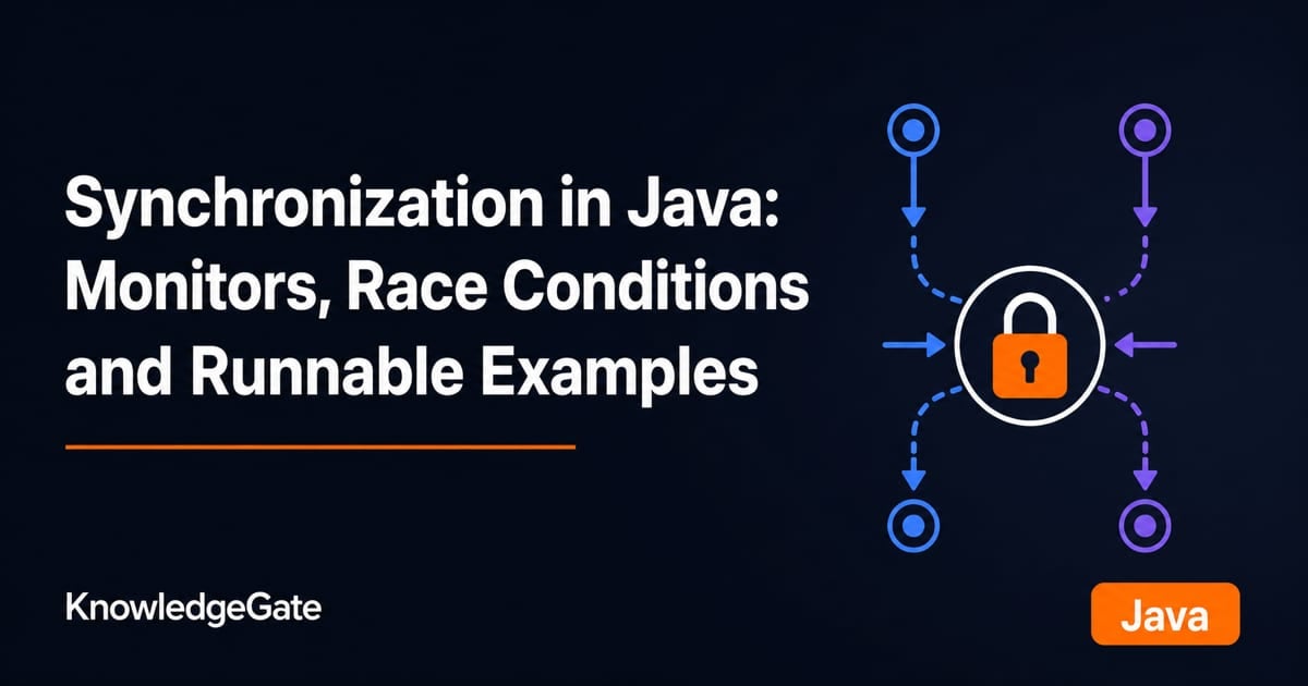 Synchronization in Java: Monitors, Locks, Safe Counters - Knowledge Gate AI