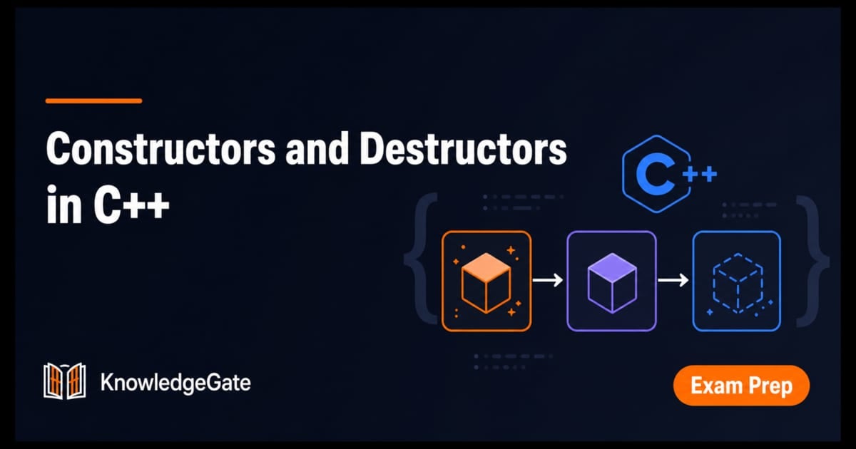 Constructors and Destructors in C++: 2 Runnable Examples - Knowledge ...