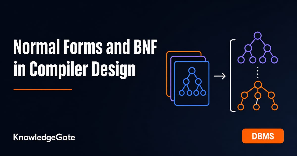 1 Normalization Form Normal Forms and BNF: Worked CNF and GNF Conversions - Knowledge Gate AI