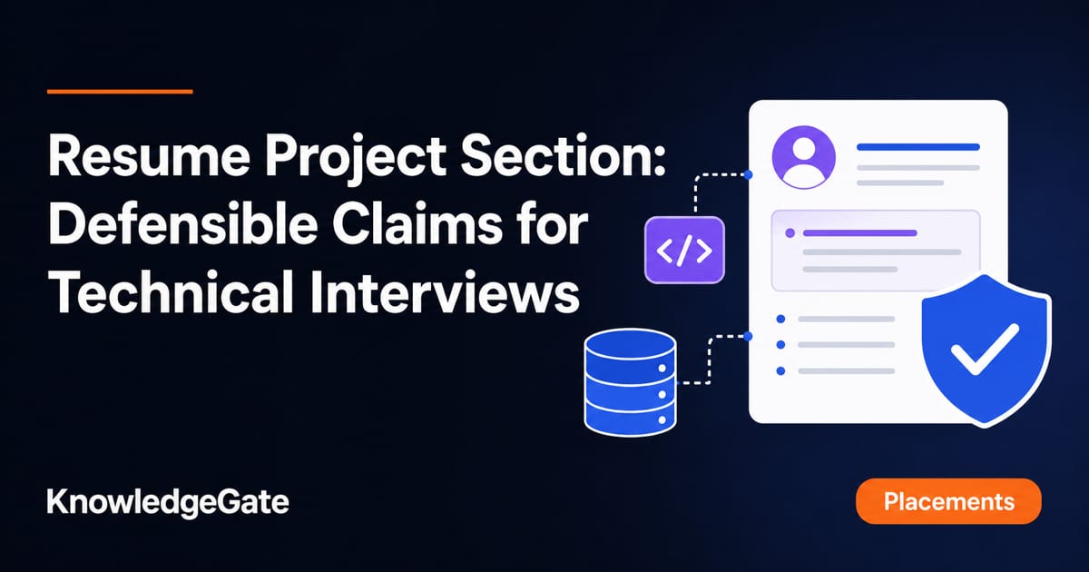 Resume Project Section: Defensible Interview Claims - Knowledge Gate AI