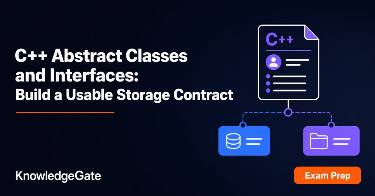 C++ Abstract Classes and Interfaces: Runnable Contract - Knowledge Gate AI