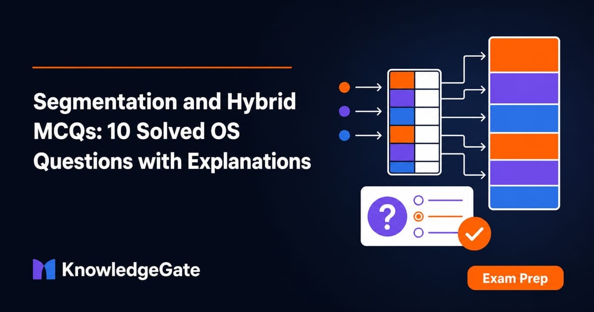 Memory Map Table Os Segmentation and Hybrid MCQs: 10 Solved OS Questions - Knowledge Gate AI