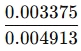 0.003375 / 0.004913