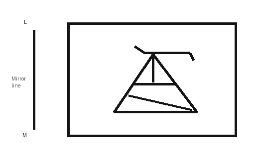 clean mirror-image question figure