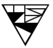 Inverted triangle with a striped region at upper-right and rectangular blocks at upper-left.
