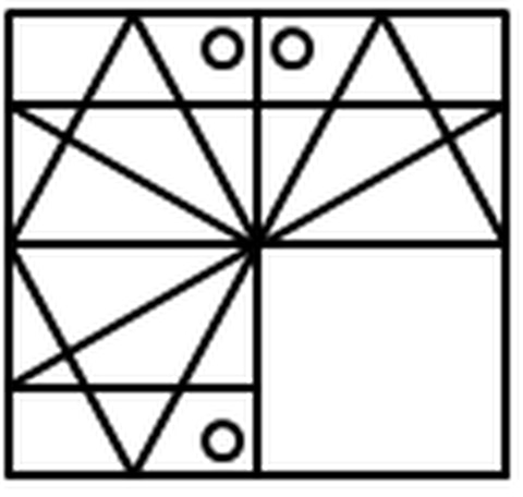 Pattern-completion grid with the lower-right quadrant missing
