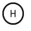 A coin face marked H.
