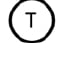 A coin face marked T.